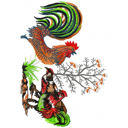 Chickens And Roosters Embroidery Design 5 Chickens And Roosters Embroidery Design 5
